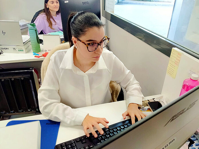 Itecam y Sánchez Panaderos acogen prácticas prelaborales del Servicio de Capacitación de AFAS 4 csm Practicas grabacion datos 6 cbe742760d